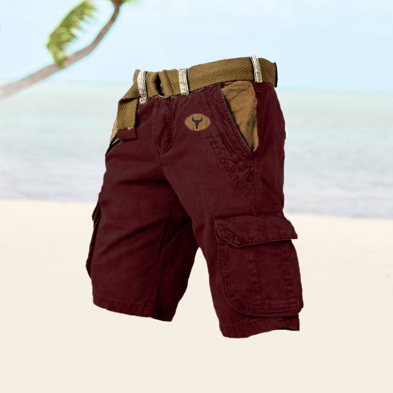 Short cargo décontracté homme, robuste et pratique, pour un look estival et tendance.