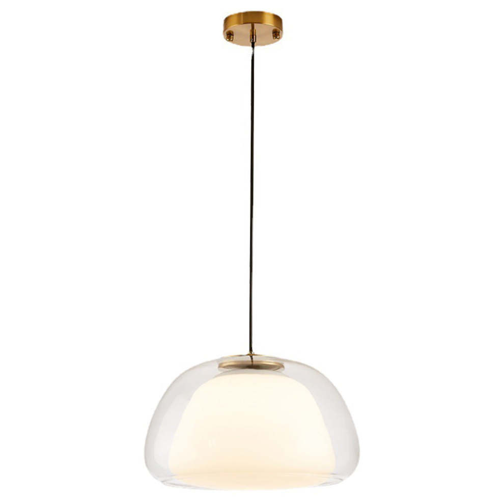 Suspension moderne en verre, luminaire décoration pour cuisine.