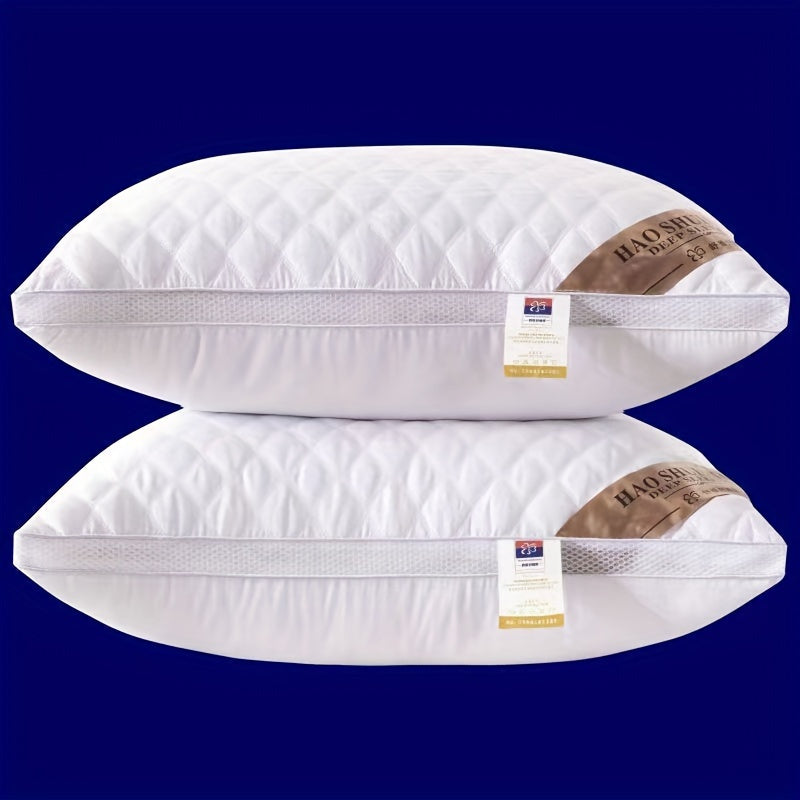 Coussin de luxe hôtelier, en polyester, pour une chambre à coucher élégante et un sommeil profond, facile d'entretien.