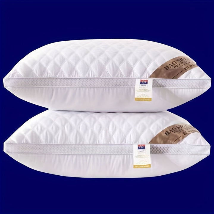Coussin de luxe hôtelier, en polyester, pour une chambre à coucher élégante et un sommeil profond, facile d'entretien.
