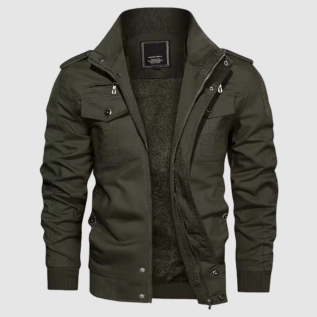 Blouson aviateur homme élégant, veste pilote mode pour automne/hiver, coupe-vent, parfait pour un look casual.