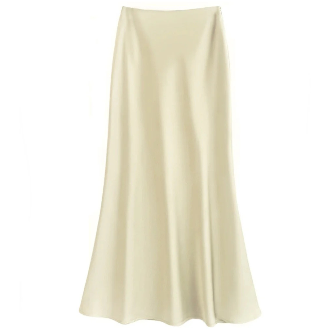 Jupe longue d'été décontractée et fluide pour femme, confortable pour les journées chaudes, style chic.