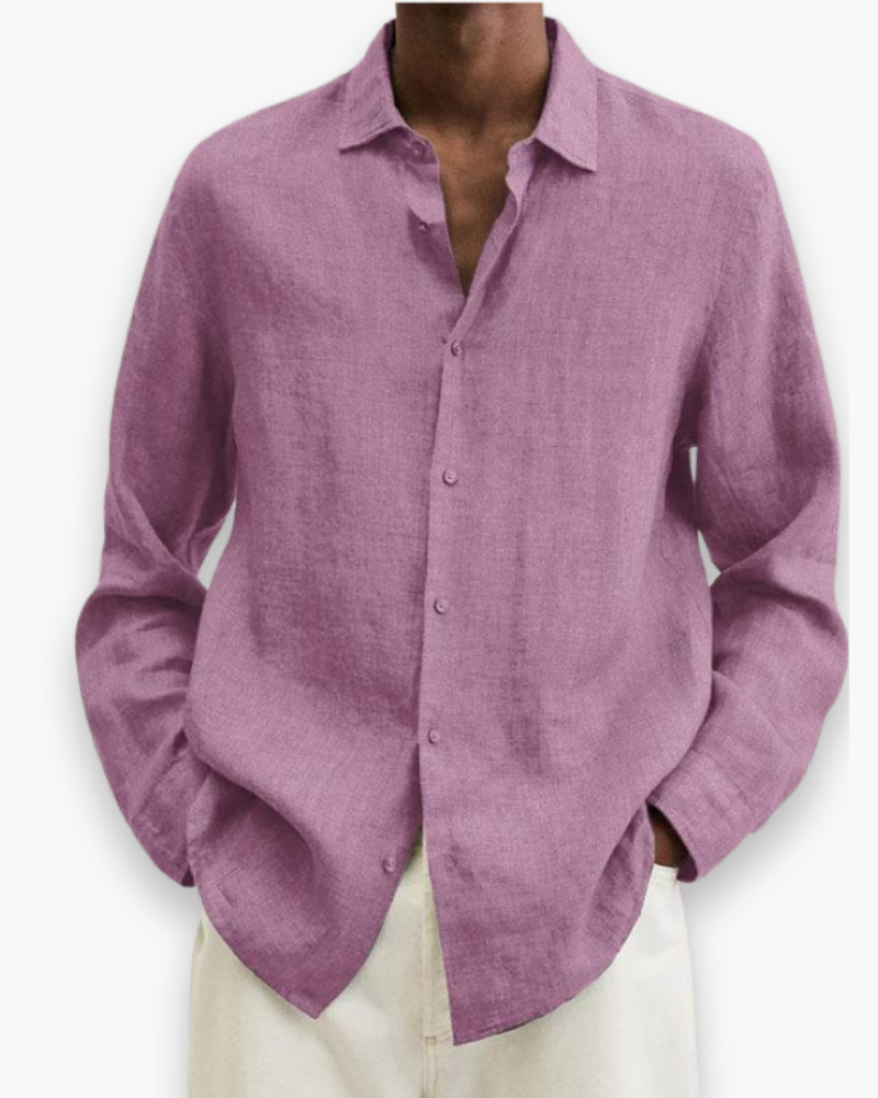 Chemise homme facile à porter, élégante et décontractée. Manches longues, confortable pour toutes les occasions.
