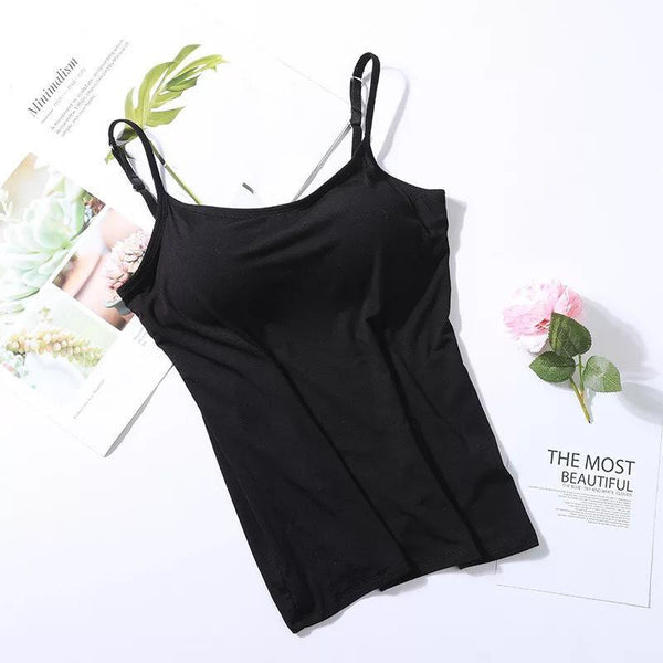 Top respirant et léger avec soutien-gorge intégré, confort optimal pour femmes.