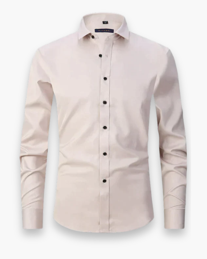 Chemise élégante à manches longues homme, coupe ajustée. Idéale pour soirée ou look raffiné du quotidien.