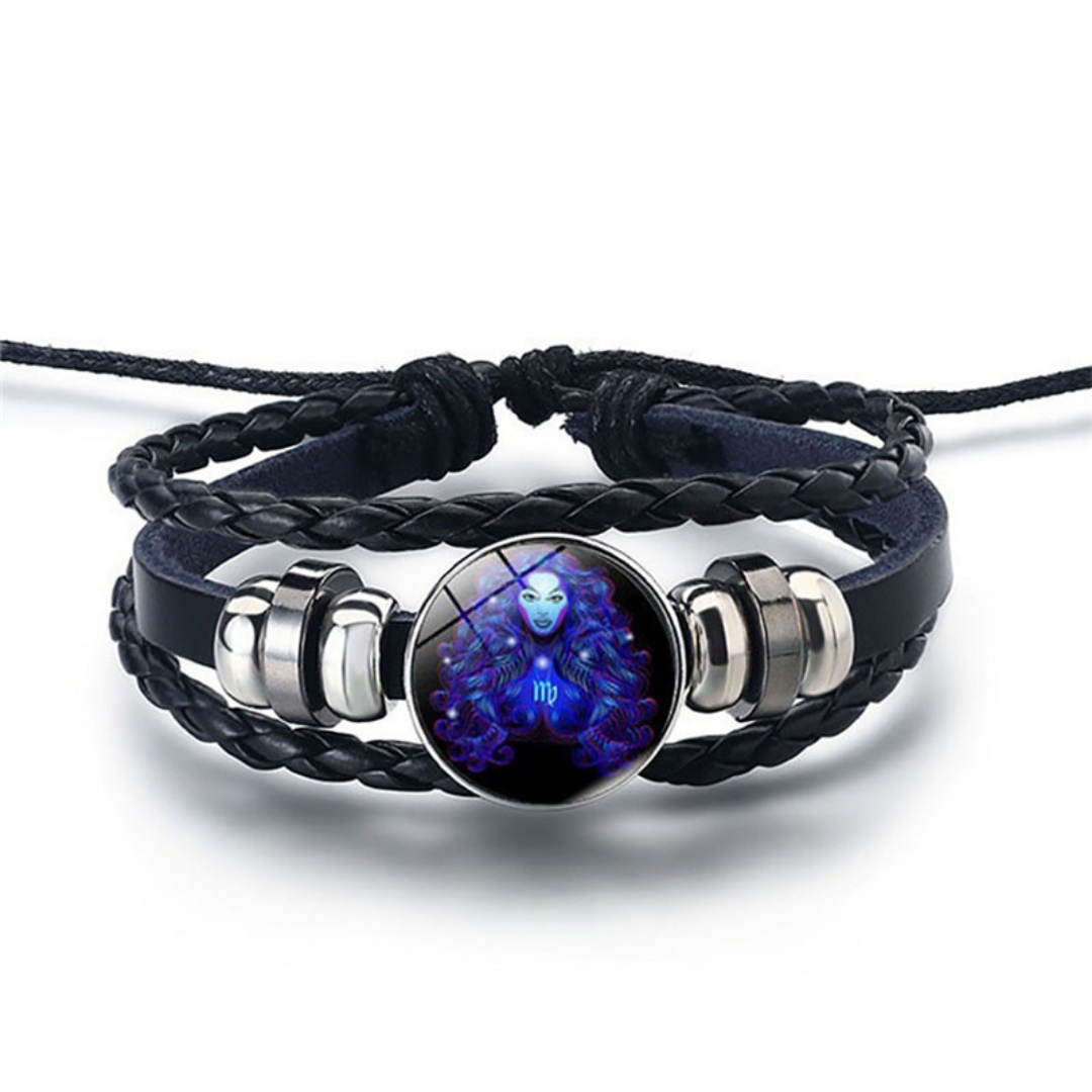 Bracelet constellation zodiaque, accessoire spirituel unisexe pour l'équilibre quotidien.