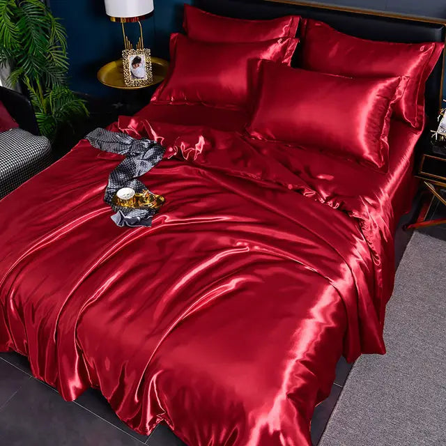 Offrez-vous le luxe et la douceur d'une housse de couette en satin pour un confort quotidien et une belle literie.