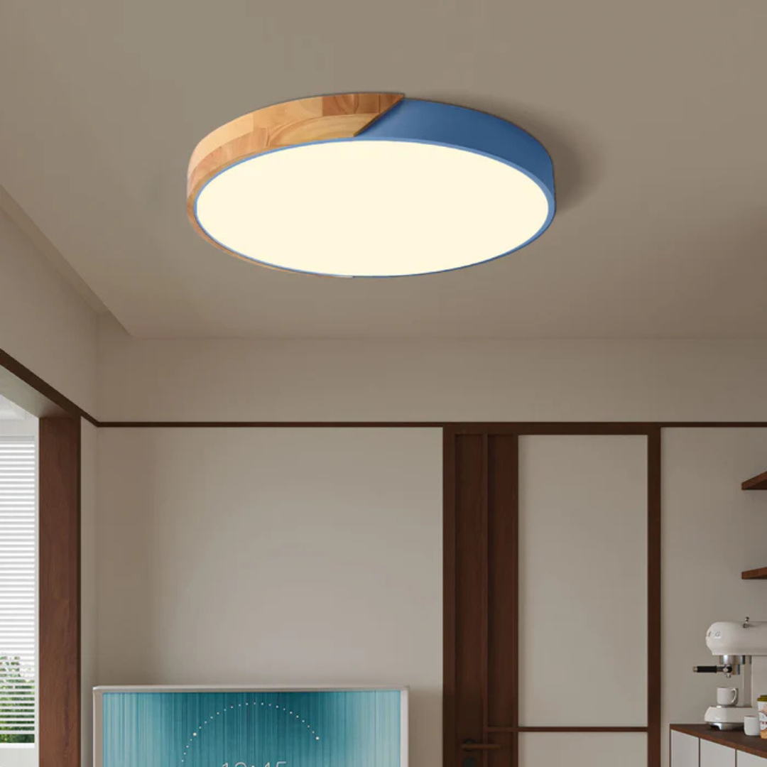 Lampe de plafond design scandinave Delos Skandi, LED, idéale pour salle à manger.