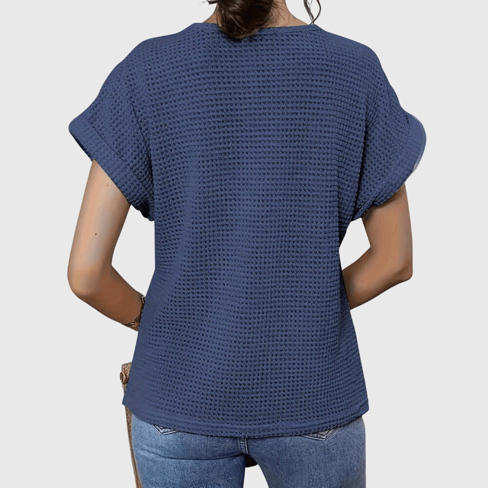 Blouse femme mode printemps été, style Ibiza, chic et décontractée, confortable, avec de la dentelle fine.
