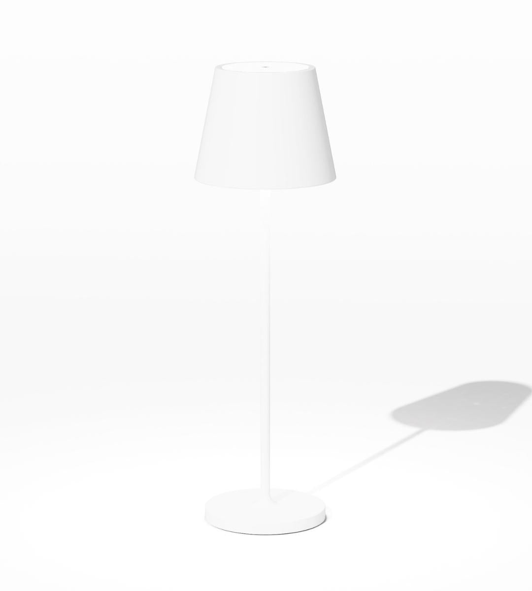 Lampe de table LED sans fil moderne, design scandinave, éclairage d'ambiance rechargeable.
