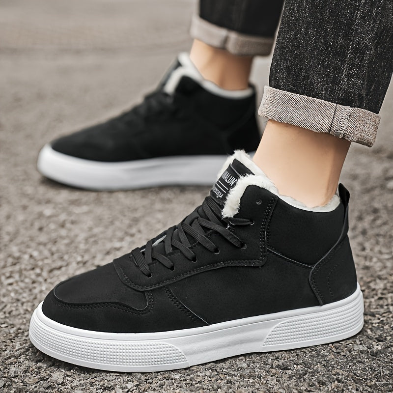 Chaussures homme montantes avec lacets, conçues pour l'hiver. Chaleur, confort et style durable garantis.