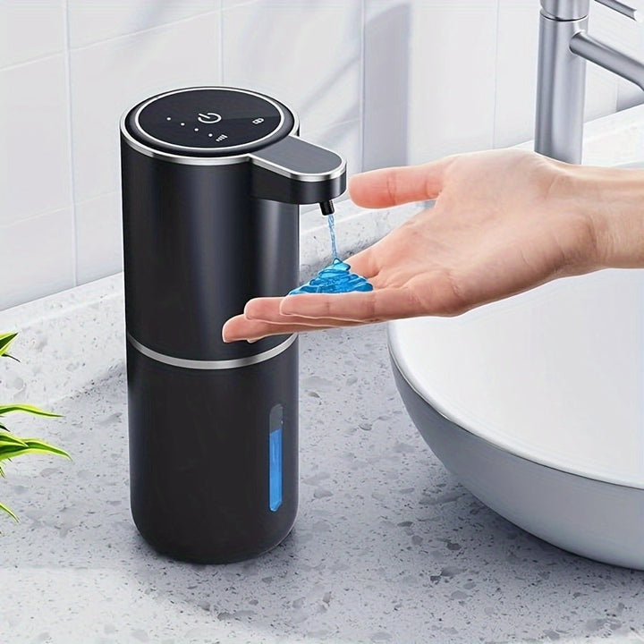 Distributeur de savon automatique pour une hygiène sans contact dans la cuisine et salle de bain.