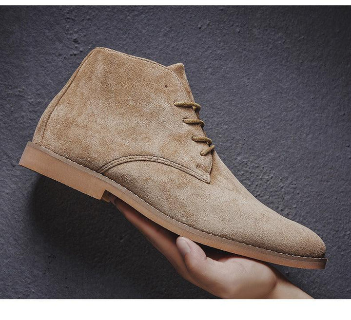 Bottes homme Basile rétro élégantes pour automne/hiver. Confortables et polyvalentes pour un style casual ou chic.