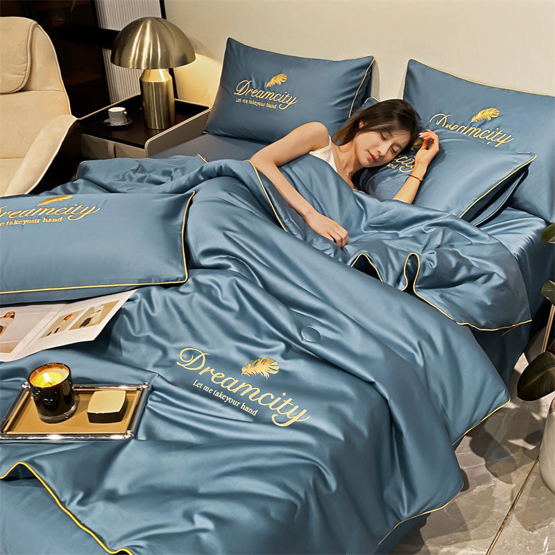Literie rafraîchissante CoolWrap: couette en soie glacée pour un environnement de sommeil idéal.
