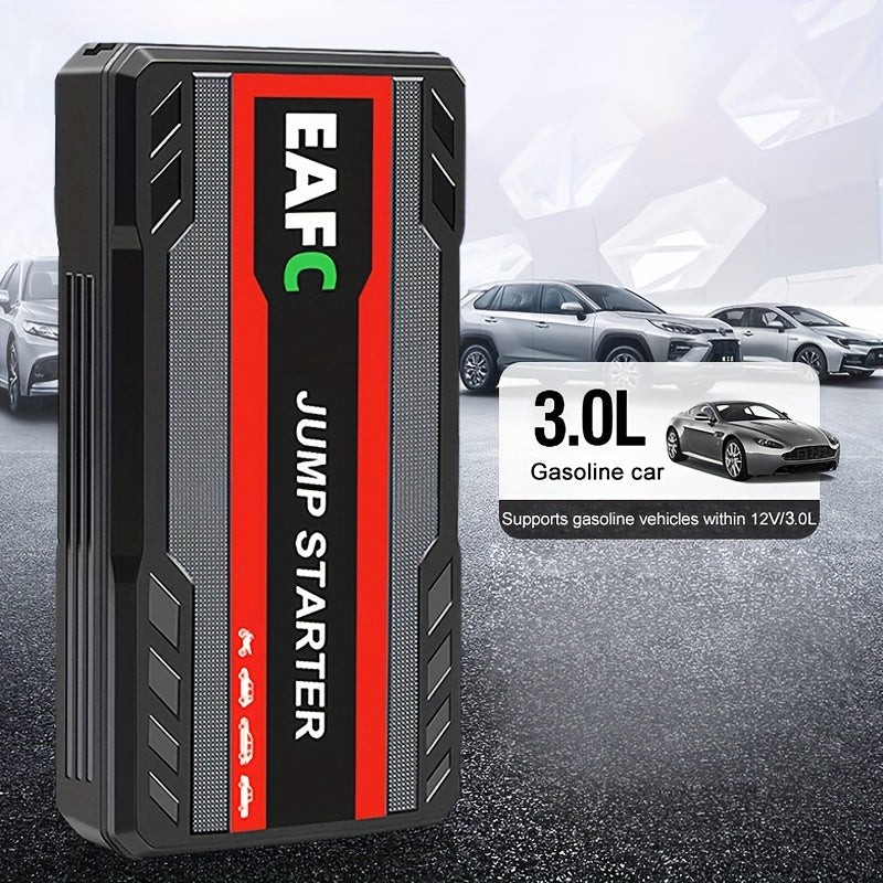 Démarreur LuxAuto 12V, booster de batterie d'urgence et chargeur portable pour camping-car.