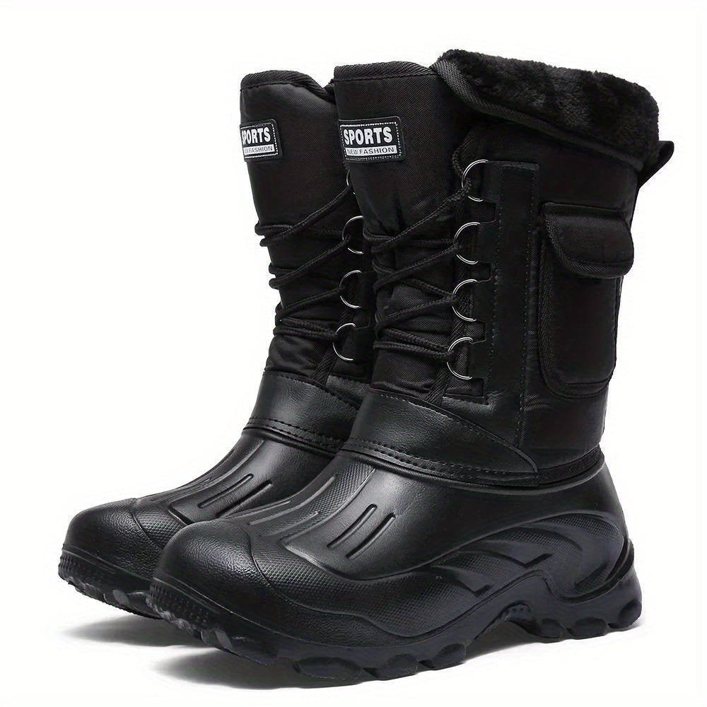 Bottes d'hiver homme Ulric imperméables et chaudes, idéales pour la neige et les activités outdoor.