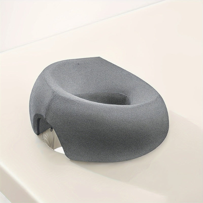 Profitez d'une relaxation optimale avec ce coussin de visage U-forme ergonomique pour spa et salon.