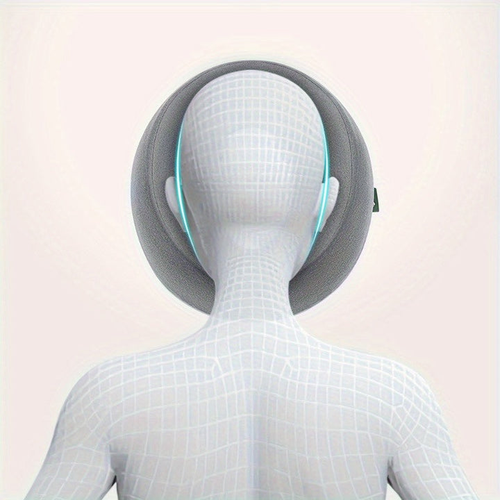 Coussin de visage U-forme ergonomique, parfait pour massage, détente et soin en spa professionnel.