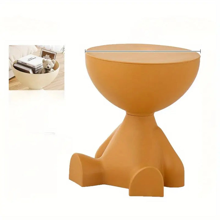 Table d'appoint ScandiNest en plastique PE, design scandinave pour un coin cosy dans salon ou chambre.