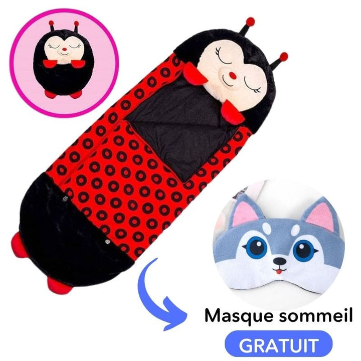 Coussin de jeu convertible en gigoteuse pour enfant, en flanelle douce, ultra confortable et douillet.