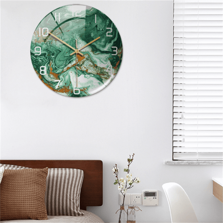 Horloge élégante murale en acrylique, motif marbre, cadeau idéal, décoration intérieure.