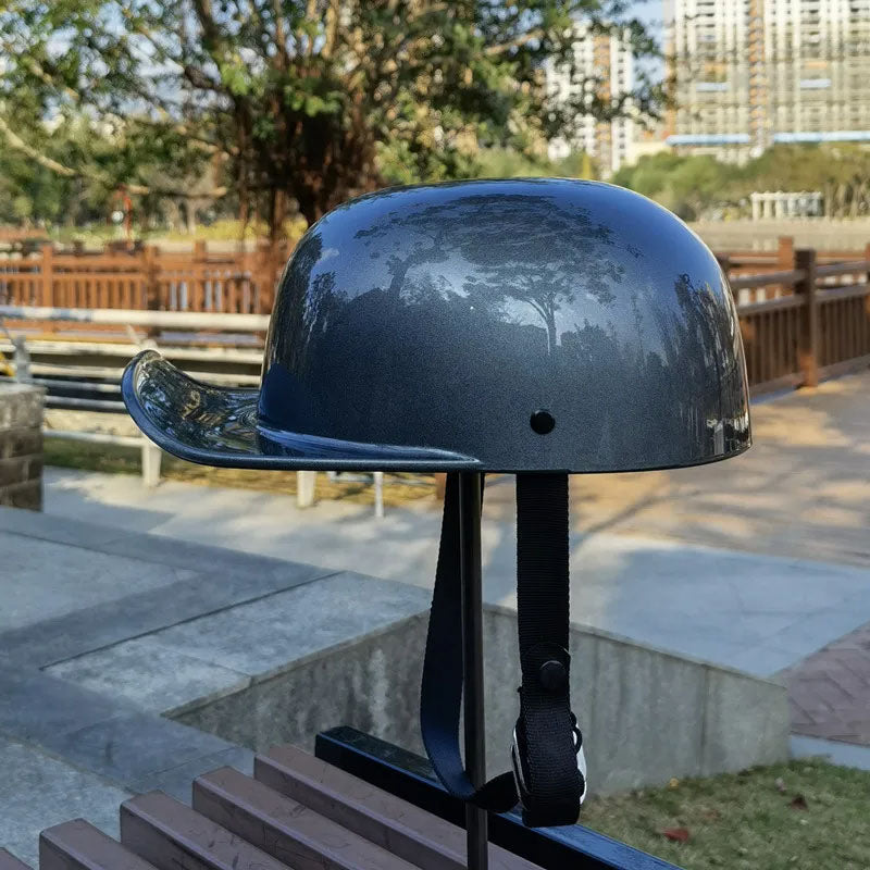 Unisexe: casque moto ouvert DOT, design casquette urbaine, léger pour une liberté optimale.
