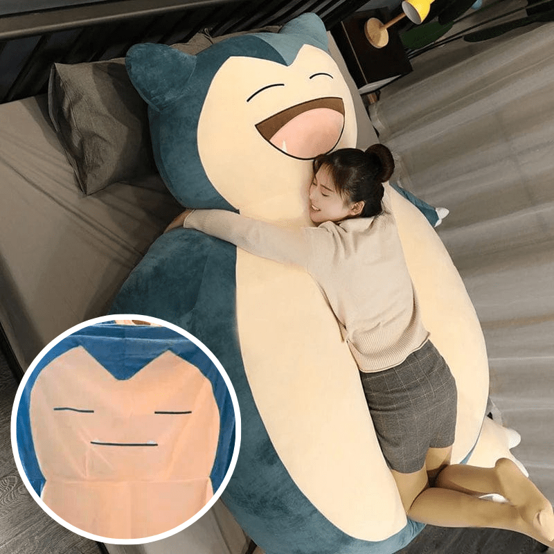 Peluche Pokémon Ronflex géante, douce au toucher, parfaite pour la collection ou comme grand ami de câlins.