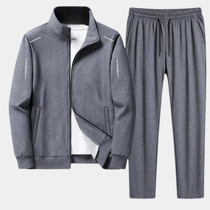 Ensemble de survêtement homme polyvalent, idéal pour le fitness, la course ou une tenue décontractée.