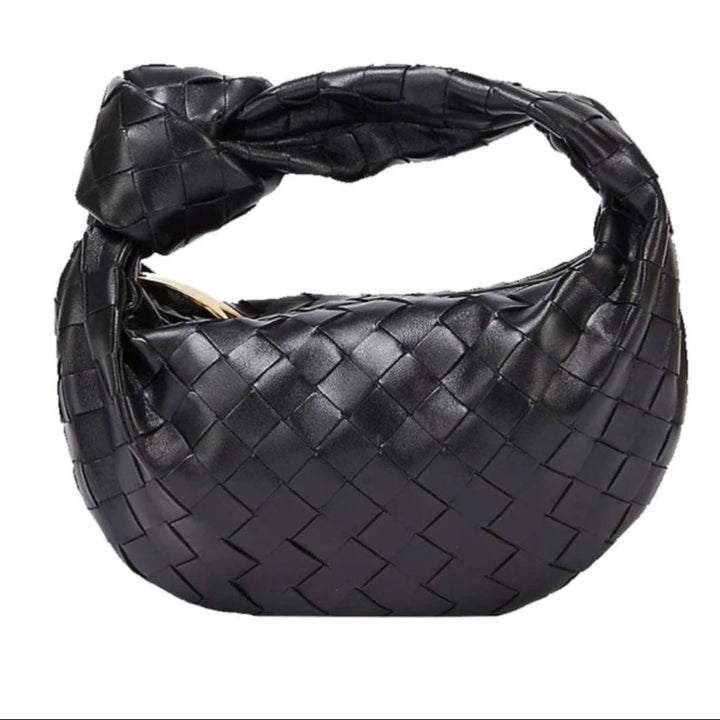 Mini sac à main tressé pour femme, élégant et compact, idéal pour un style urbain chic.