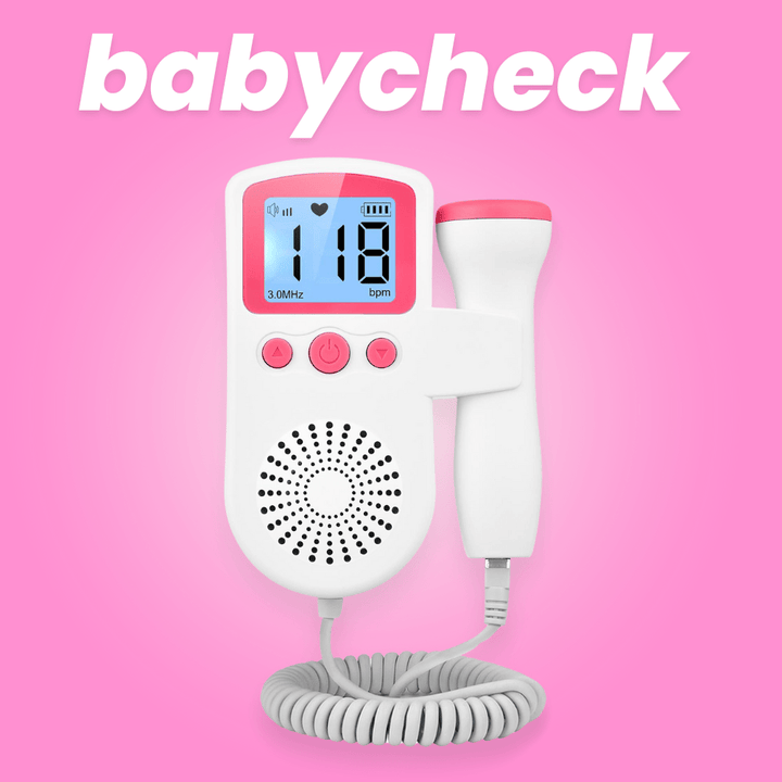 Doppler fœtal portable BabyCheck. Écoutez le cœur de votre bébé pendant la grossesse, sécurité prénatale.