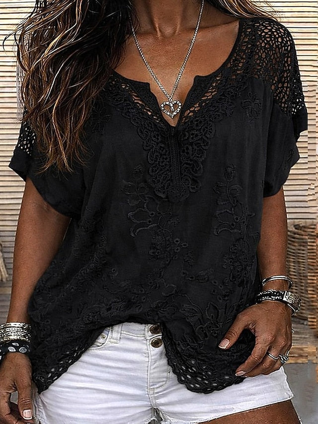 Blouse femme fluide et légère pour un confort optimal en été. Style chic et décontracté.