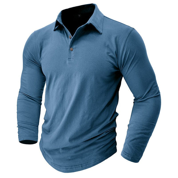 Vêtement masculin polo classique. Coupe ajustée pour un style sophistiqué et décontracté.