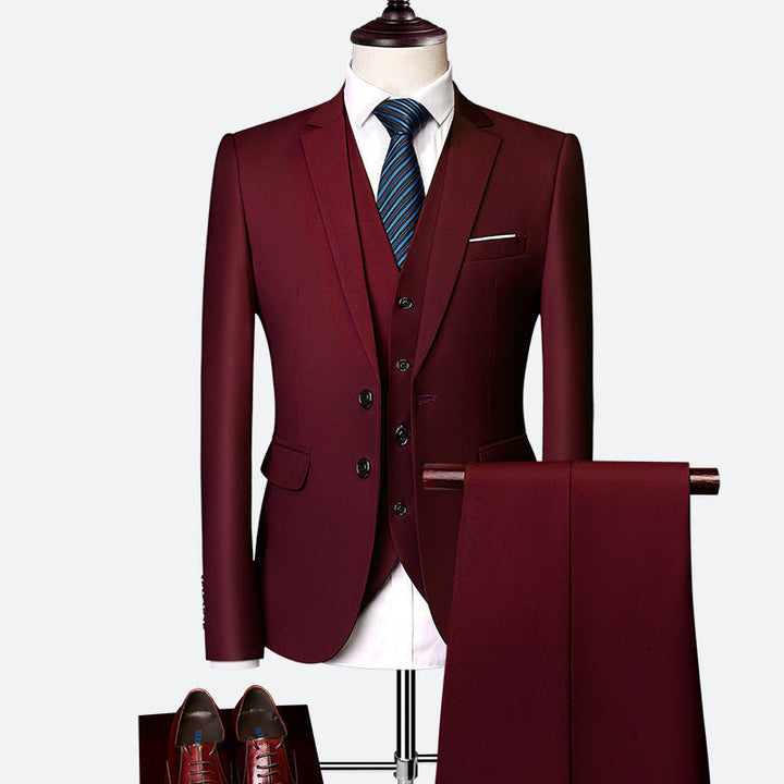 Costume homme polyvalent 3 pièces, idéal pour toutes les cérémonies, mariages, affaires et galas.