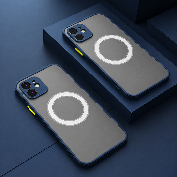 Coque protectrice MagSafe compatible iPhone 12/13/14/15. Protection antichoc robuste et stylée.