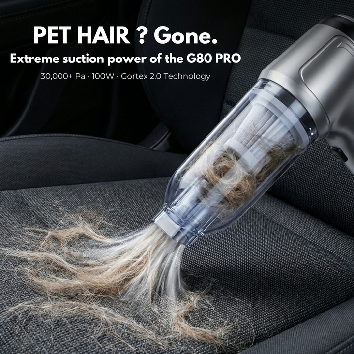 L'aspirateur de précision, montrant ses accessoires pour un nettoyage détaillé et complet des surfaces.