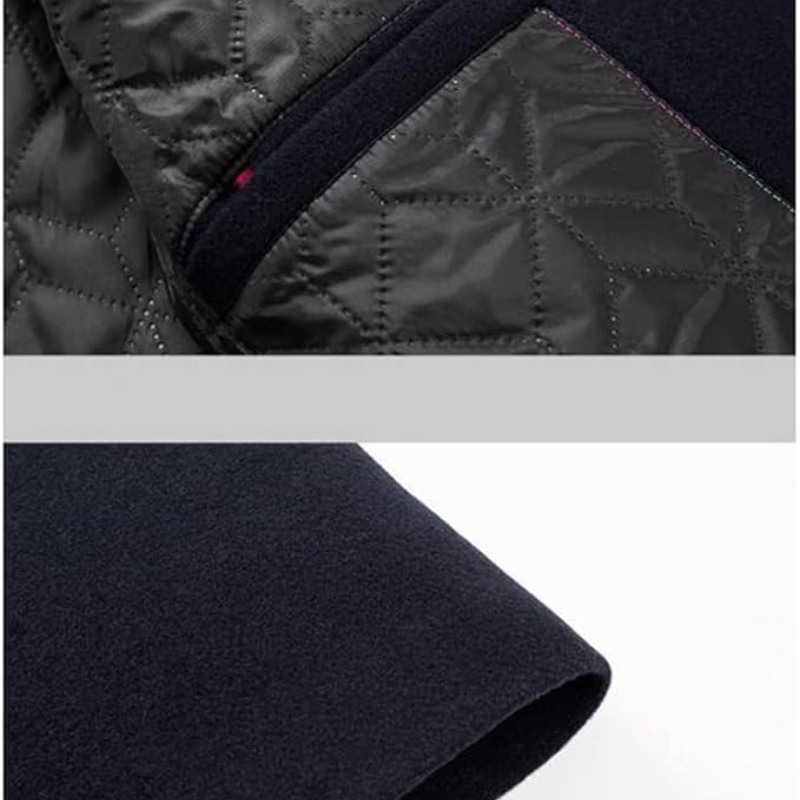 Veste homme Alex, chaude et élégante, pour l'hiver. Un manteau long polyvalent, parfait pour un look décontracté ou formel.