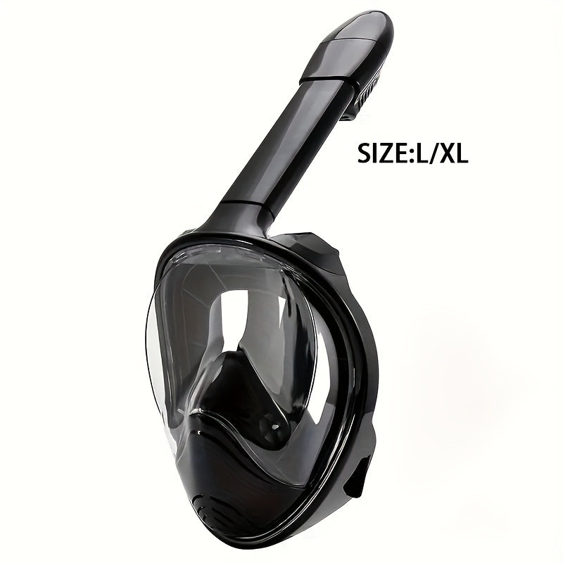 Explorez les récifs avec ce masque de snorkeling 180°. Support caméra et anti-buée inclus.