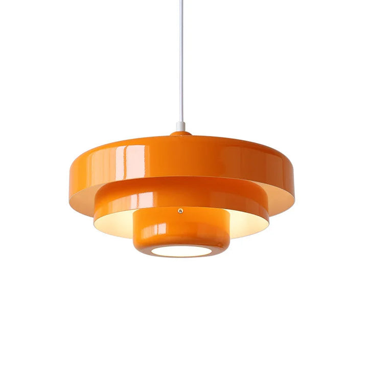 Lampe suspendue industrielle LED noire, style Bauhaus. Idéale pour décoration intérieure contemporaine.