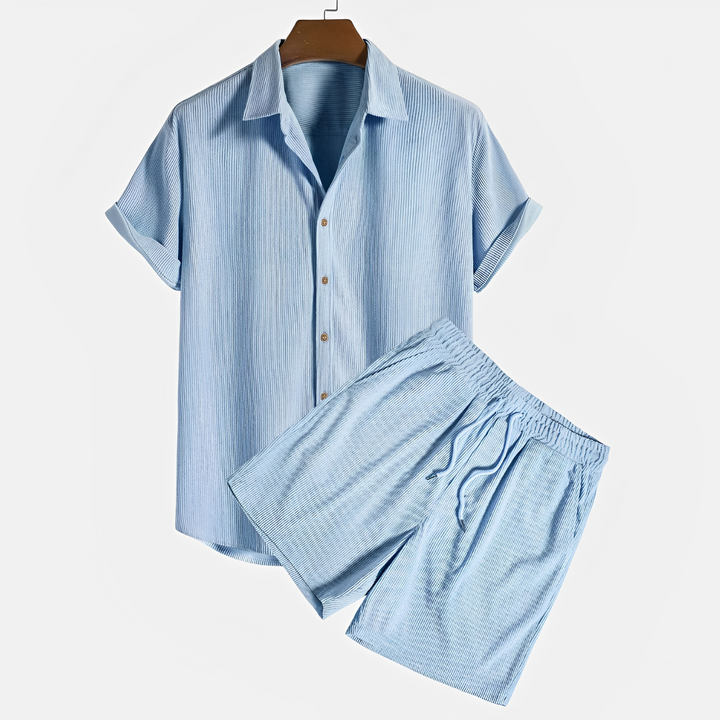 Vêtements homme: ensemble décontracté 2 pièces. Confort et élégance pour un style urbain moderne, idéal loisirs.