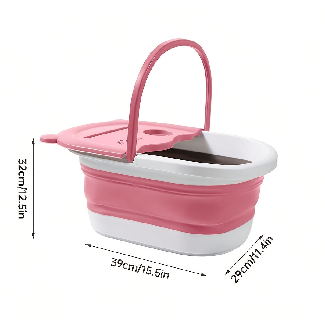 Solution de soin des pieds à domicile : baignoire pliable, facile à utiliser, pour une détente assurée.