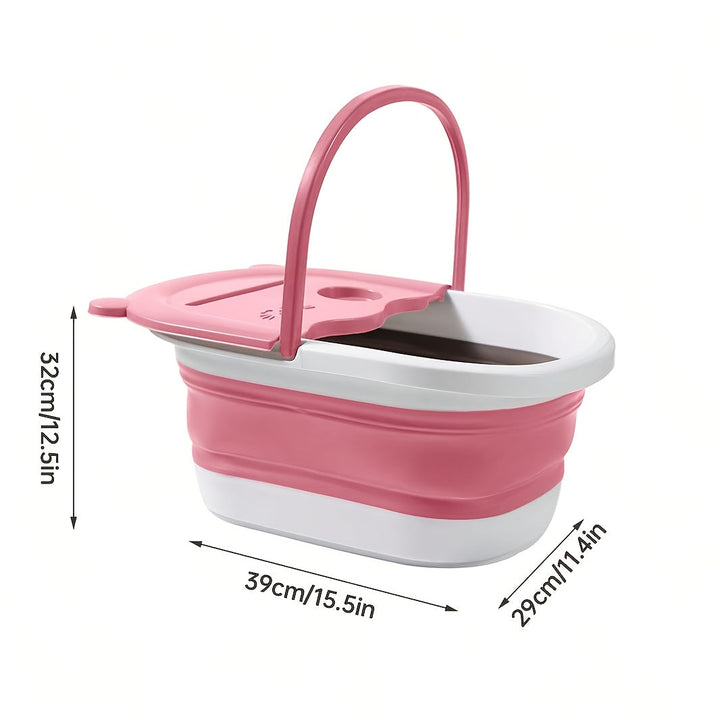 Solution de soin des pieds à domicile : baignoire pliable, facile à utiliser, pour une détente assurée.