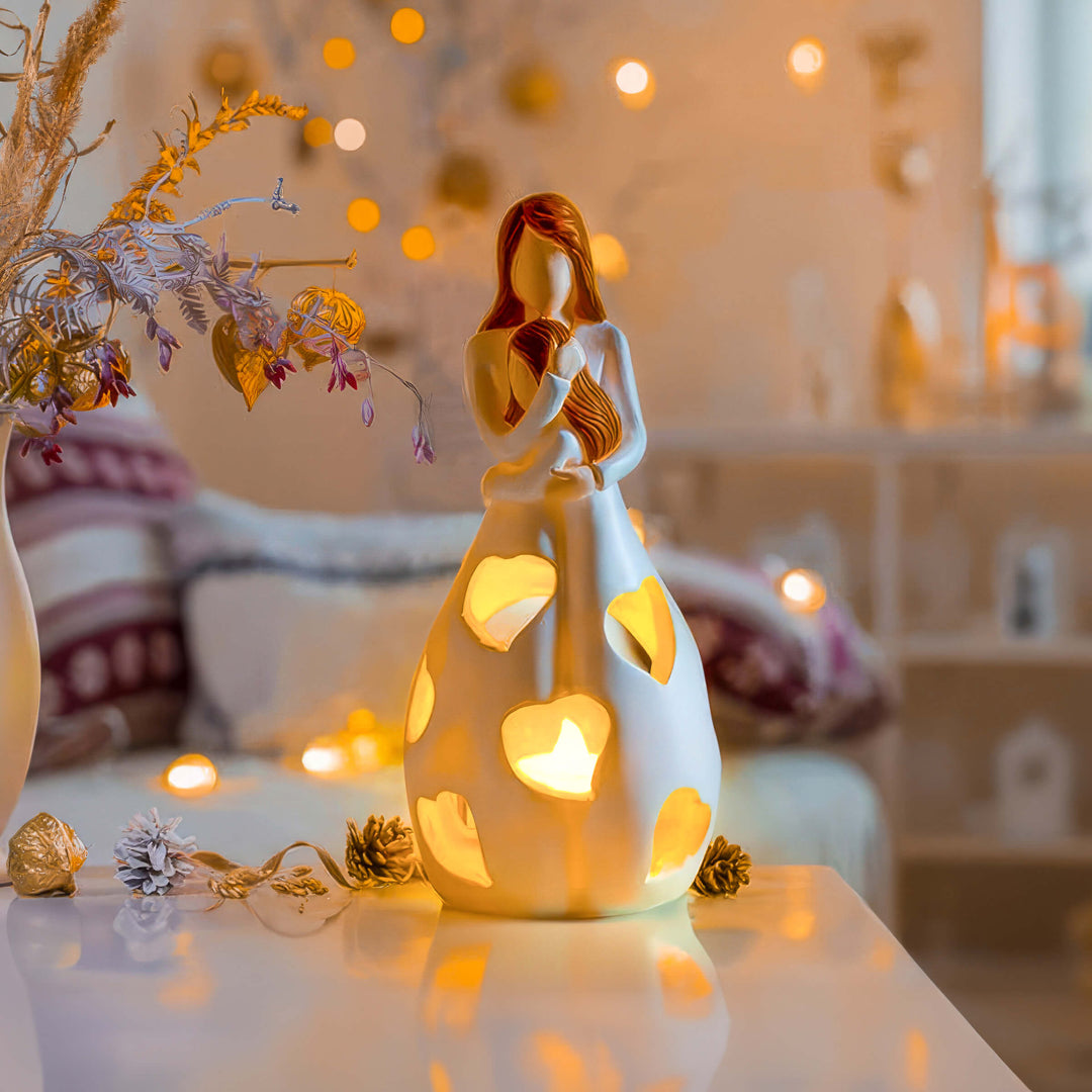 Cadeau parfait: Lampe cœur romantique LED pour table, ajoute une touche chaleureuse à la décoration.