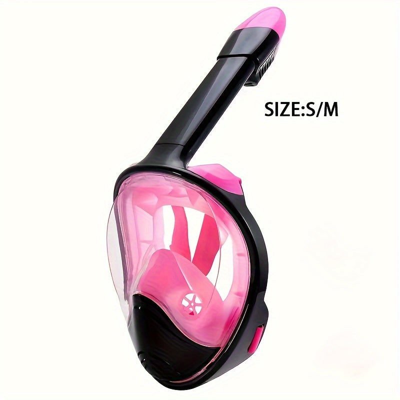 Masque de snorkeling complet jupe silicone. Confort, vision 180° pour vos aventures aquatiques.