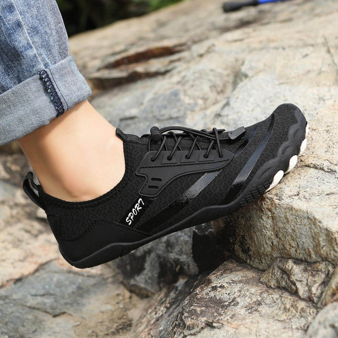 Chaussures Feel Pro saines et confortables, offrant une sensation pieds nus pour le sport ou le quotidien.