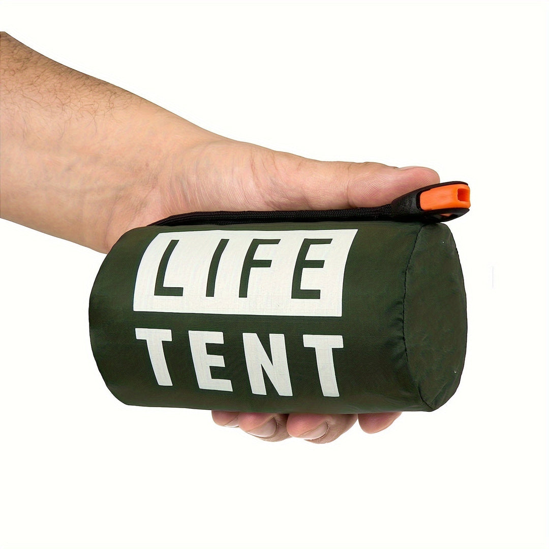 Tente de bivouac 2P. Abri isolant et imperméable pour protection en conditions extrêmes d'urgence.