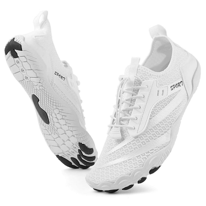 Chaussures pieds nus Feel Pro, polyvalentes pour la randonnée, la marche et les activités aquatiques estivales.