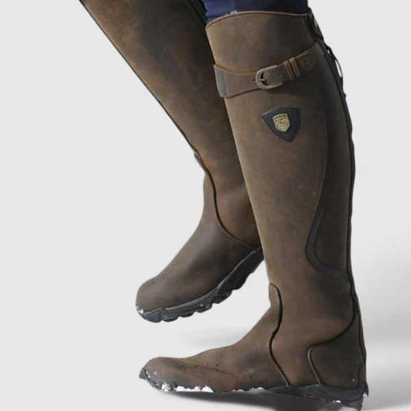 Bottes Rinley antidérapantes pour femmes, offrant stabilité, soutien et un confort orthopédique durable.