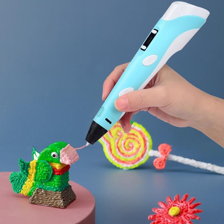 Kit complet stylo 3D DoodleForm avec filaments PLA colorés, manuel et support, idéal pour loisirs créatifs et bricolage.