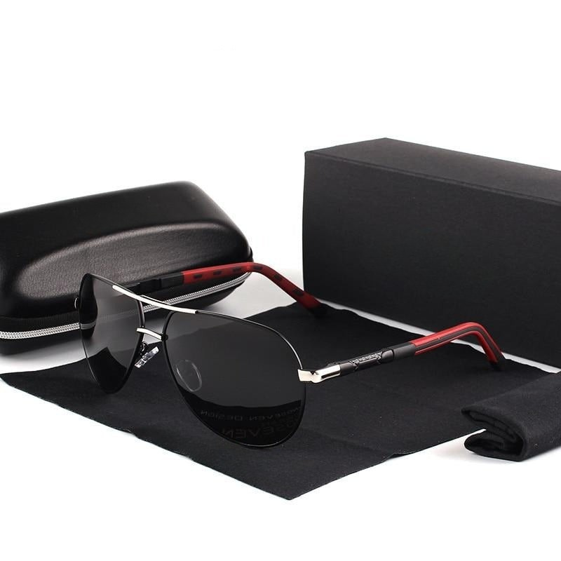 Protection UV400 : lunettes de soleil polarisées vintage pour hommes, idéales pour la conduite et le plein air.