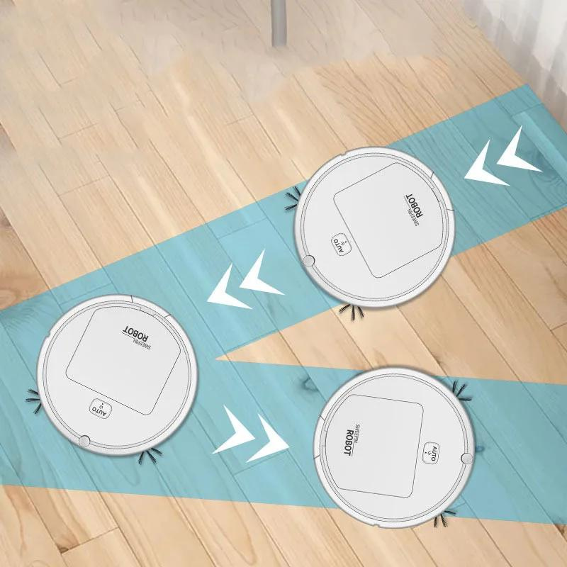 Robot aspirateur intelligent SmartClean naviguant efficacement pour un nettoyage profond et une maison impeccable.